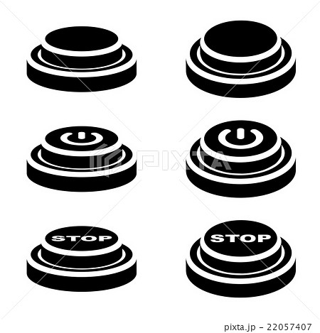 start stop knob button black symbols 22057407