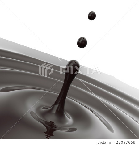 Coffee splash after the dropping. 22057659