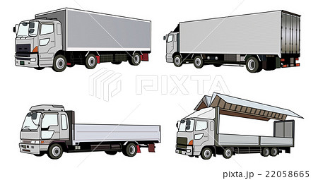 各種トラックのイラスト素材 22058665 Pixta