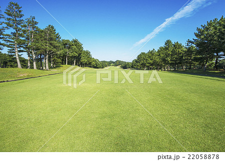 ゴルフコース　ティーグラウンド　ゴルフイメージ 22058878
