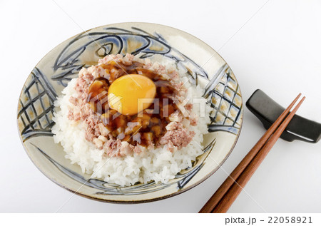 コンビーフハッシュライス甘辛醤油ダレ月見 コンビーフハッシュライス甘辛醤油ダレ月見 22058921