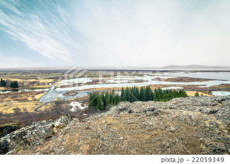 Iceland scenery at the Thingvellir national park 22059349