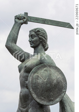 The Warsaw Mermaid Syrenka on the Vistula River 22060671