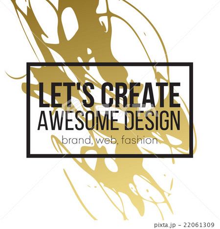 Golden hand drawn design elements. Vector Golden hand drawn design elements. Vector 22061309