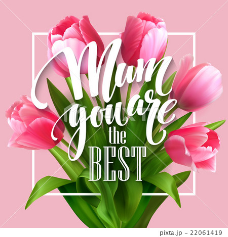 Happy Mothers Day lettering. Mothers day greeting 22061419