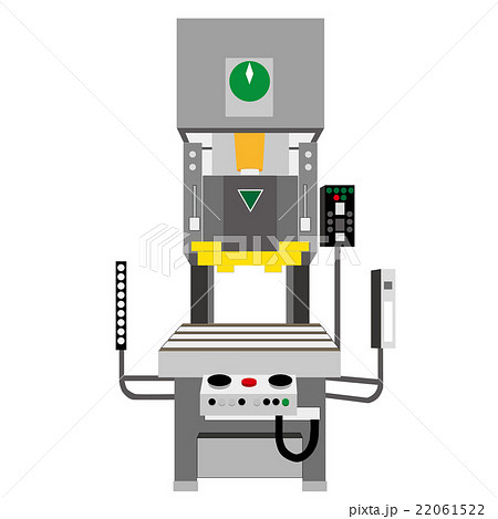 工作機械 プレスのイラスト素材