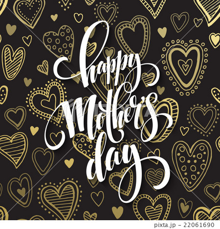 Mothers Day vector greeting card. Hand drawn Mothers Day vector greeting card. Hand drawn 22061690