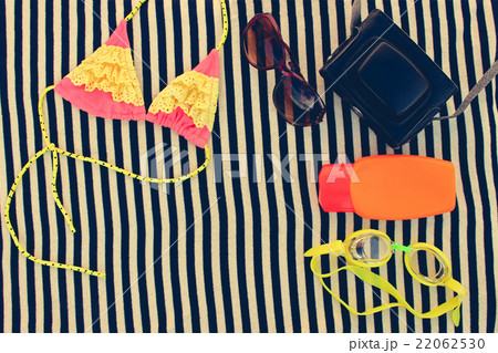 Summer women's accessories for your sea holiday. Summer women's accessories for your sea holiday. 22062530