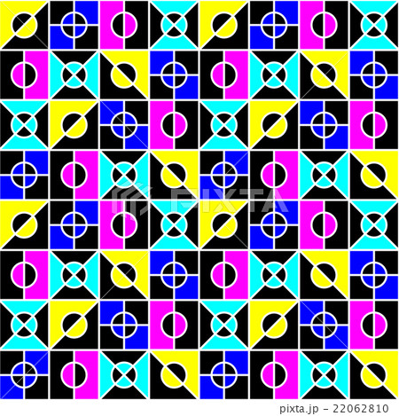 geometric seamless pattern in bright colors 22062810