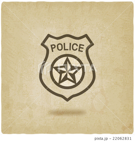 police badge symbol old background 22062831