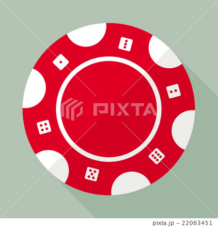 Casino gambling chip vector flat icon Casino gambling chip vector flat icon 22063451