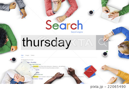 Thursday Weekday Working Calendar Date Concept 22065490