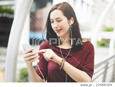 Woman Women Connection Digital Device Internet Concept Woman Women Connection Digital Device Internet Concept 22066364