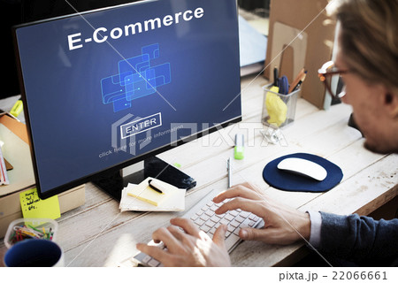 E-Commerce Marketing Online Register Enter Technology Concept E-Commerce Marketing Online Register Enter Technology Concept 22066661