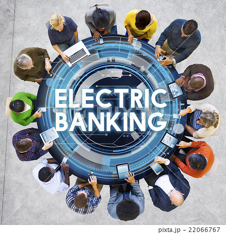 Electric Banking E-banking Technology Banking Concept 22066767