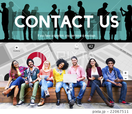 Contact Us Assistance Business Correspondence Concept Contact Us Assistance Business Correspondence Concept 22067511