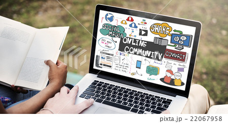 Online Community Social Networking Society Togetherness Concept Online Community Social Networking Society Togetherness Concept 22067958