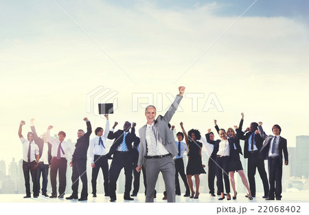 Business People Corporate Celebration Success Concept Business People Corporate Celebration Success Concept 22068402