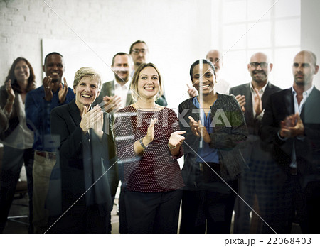 Business People Celebration Success Applauding Concept 22068403