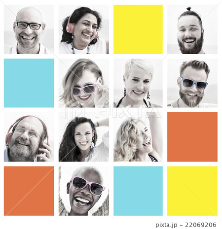People Set of Faces Diversity Human Face Concept People Set of Faces Diversity Human Face Concept 22069206