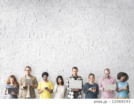 Group of People Connection Digital Device Concept 22069245