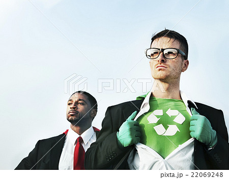 Recycle Reuse Superhero Achievement Conquering Concept 22069248