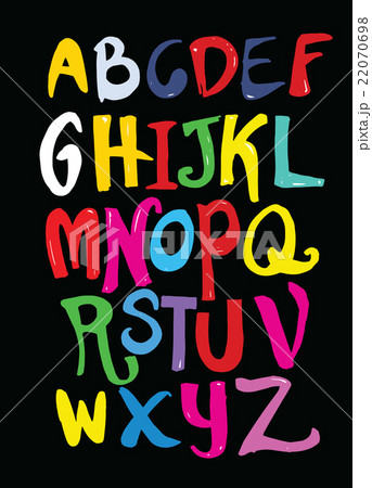 Hand drawn alphabet letters 22070698