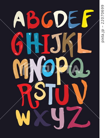 Hand drawn alphabet letters 22070699