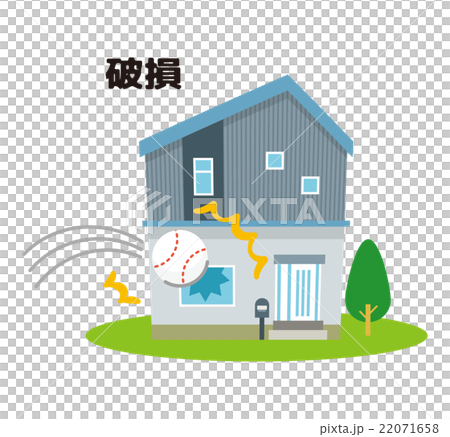 破損　保険　被害【災害・シリーズ】 22071658