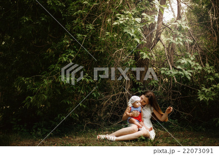 Mother and Daughter Playing Together Mother and Daughter Playing Together 22073091