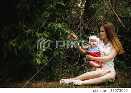 Mother and Daughter Playing Together Mother and Daughter Playing Together 22073093