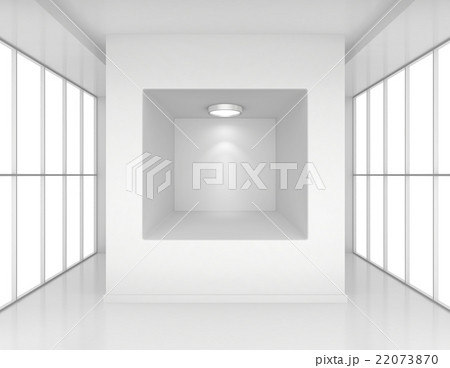 Exhibit Showcases with light sources in blank Exhibit Showcases with light sources in blank 22073870