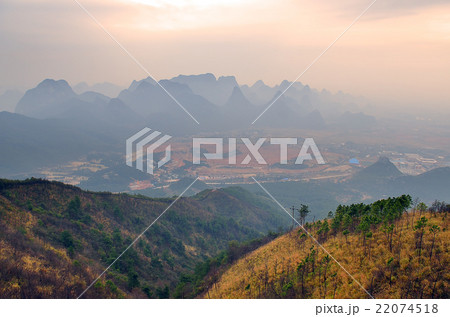 Guilin Yaoshan Mountain, China.. Guilin Yaoshan Mountain, China.. 22074518