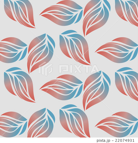 leaves orange blue patern 22074931