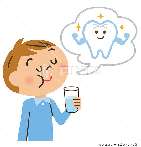 口の予防をする子供 口の予防をする子供 22075739