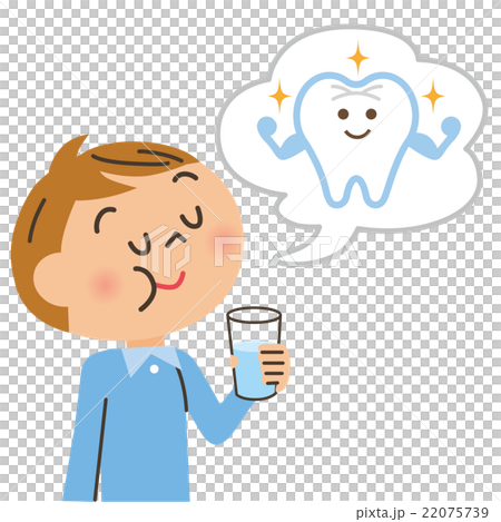 口の予防をする子供 口の予防をする子供 22075739