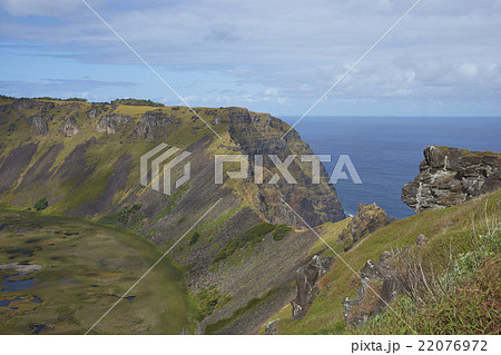 Volcano Rano Kau on Easter Island 22076972