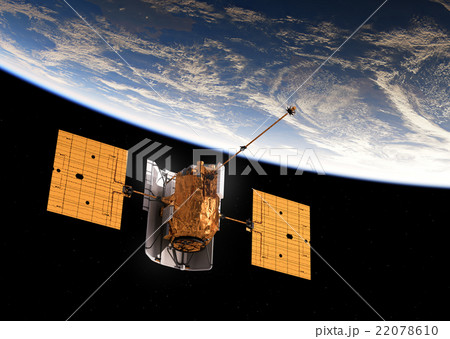 Satellite Orbiting Earth Satellite Orbiting Earth 22078610
