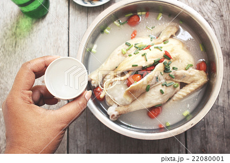 Ginseng chicken soup korean food Ginseng chicken soup korean food 22080001