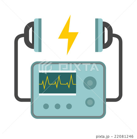 Defibrillator unit isolated medical, heart 22081246