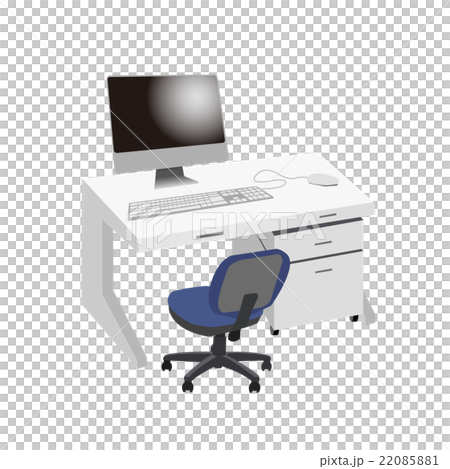 デスクとパソコン 22085881