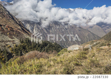 The panorama of mountain landscape of Ala-Archa 22087330