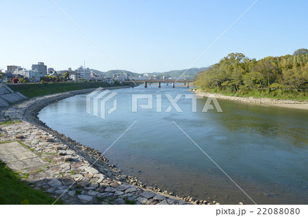 旭川・後楽園通にかかる橋(岡山県岡山市北区) 旭川・後楽園通にかかる橋(岡山県岡山市北区) 22088080