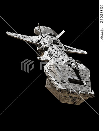 Science Fiction Interplanetary Gunship - Front Science Fiction Interplanetary Gunship - Front 22088336