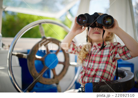 little sweet girl on yacht 22092510