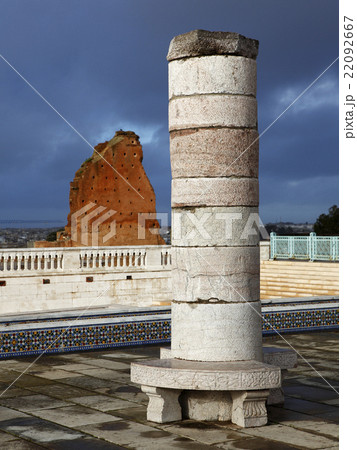 Pillar of the mausoleum of Mohammed V 22092667