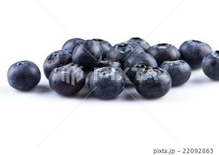 Blueberries on white background 22092863