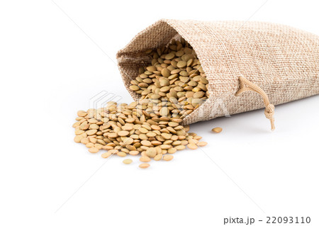 French green lentils in sack French green lentils in sack 22093110