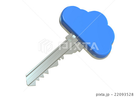 Cloud computing security concept,  3D rendering 22093528