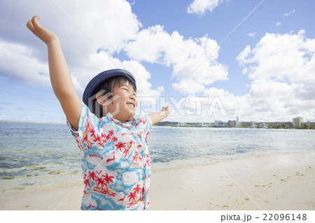 南国の海と男の子 22096148